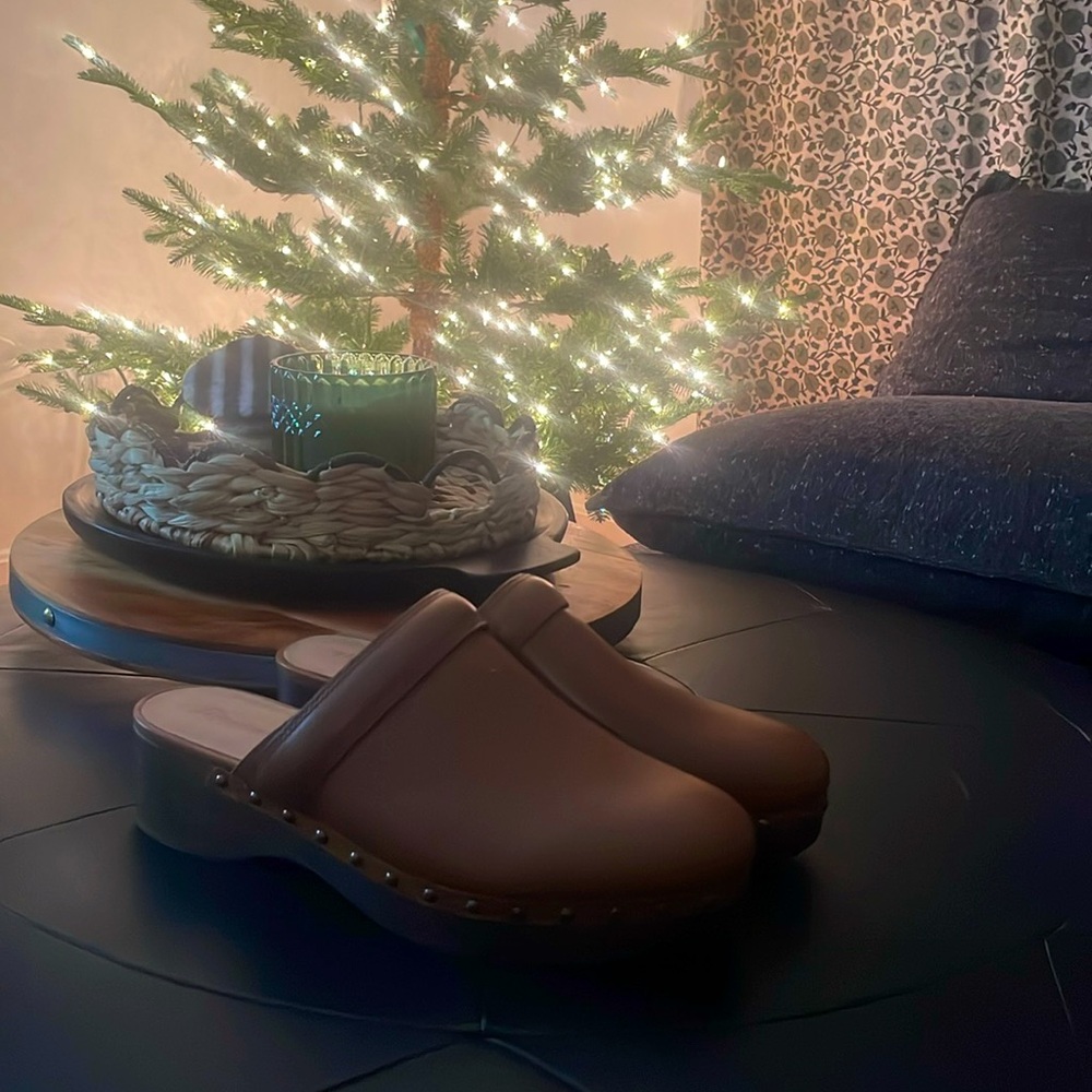 Madewell clogs NWOT camel color